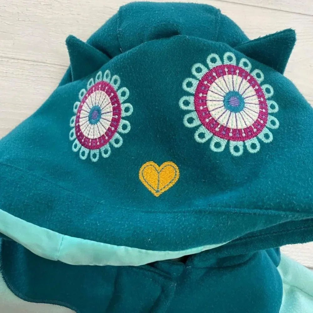 Cat & Jack Girls Owl Poncho Jacket‎ 12 Months